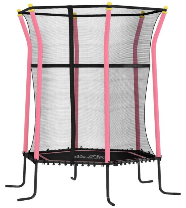 HOMCOM Kindertrampolin rosa B/H/L: ca. 163,5x190x163,5 cm