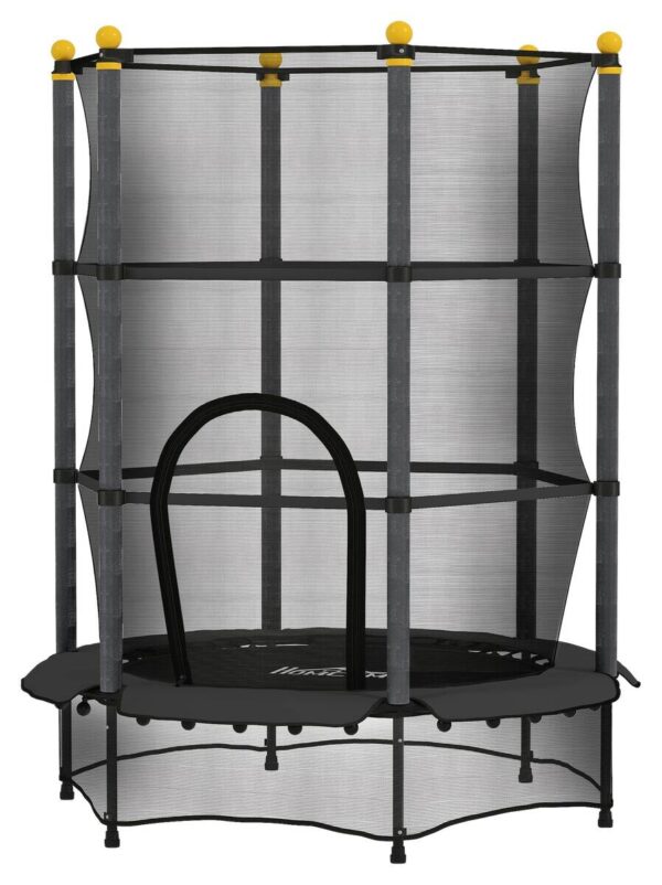 HOMCOM Kindertrampolin schwarz B/H/L: ca. 140x190x140 cm HOMCOM Kindertrampolin schwarz B/H/L: ca. 140x190x140 cm