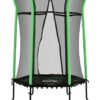 HOMCOM Kindertrampolin grün B/H/L: ca. 163,5x190x163,5 cm