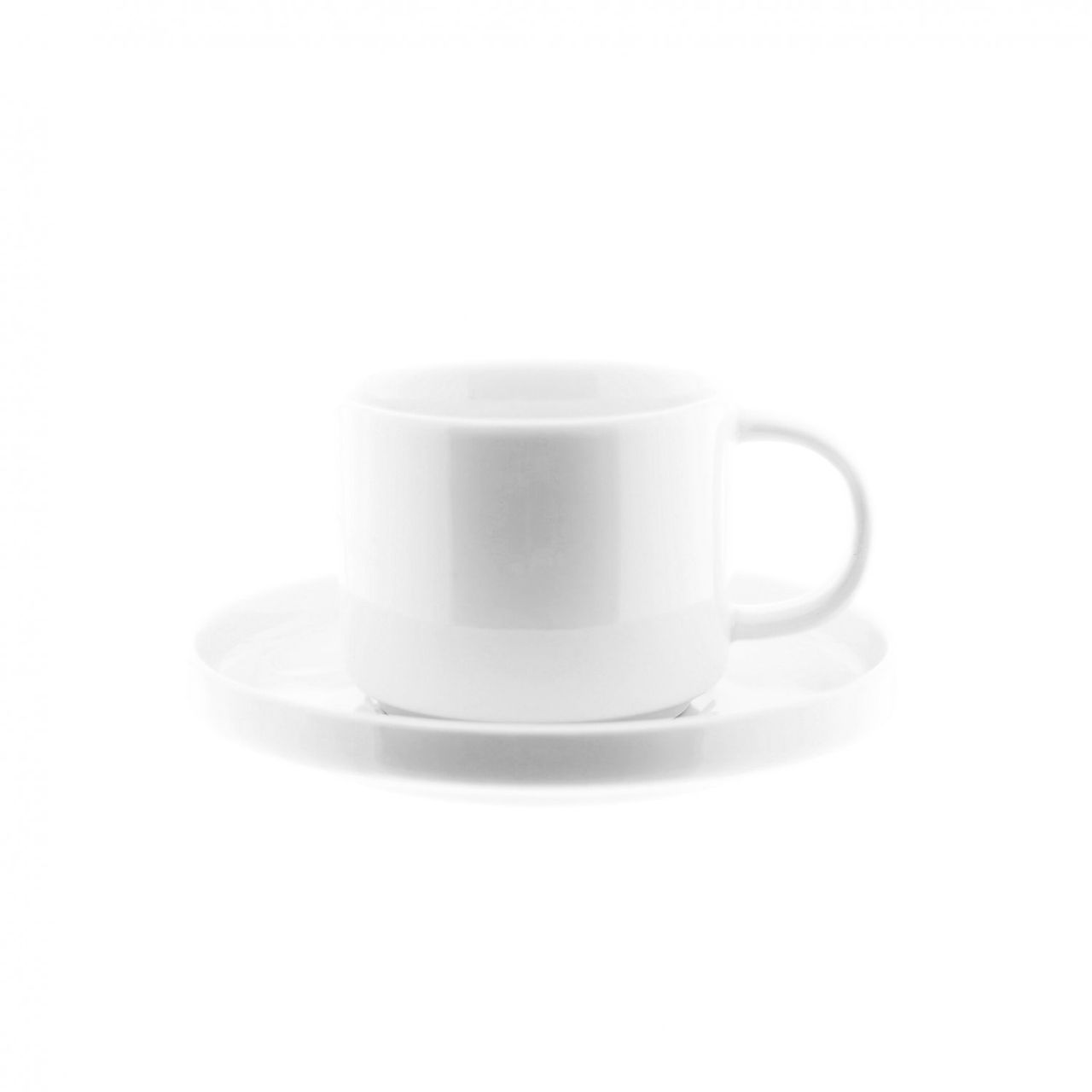 Mulex 12 Teilger Mokkatassen – Set mit Untertasse aus Porzellan Mokkaservice 100 ml