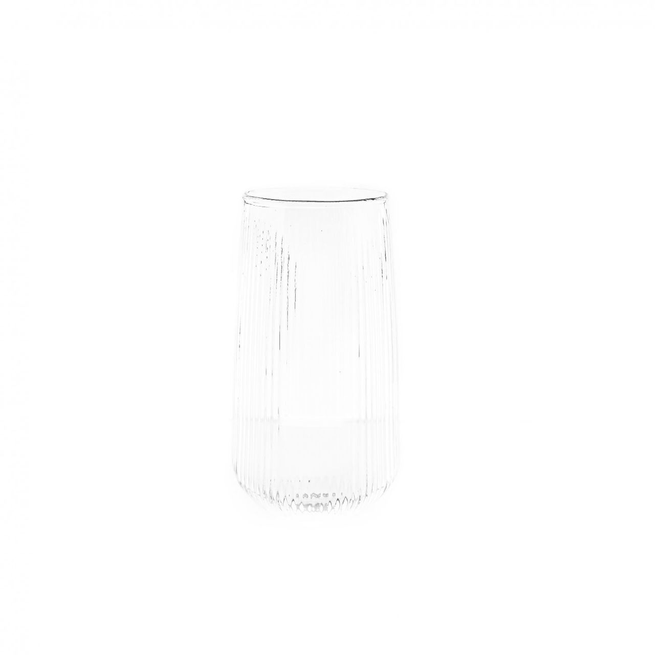 Mulex Glas Set Stripe Riffel Longdrink – Glas, Glas, Hitzebeständig 500ml