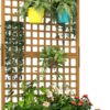 Outsunny Hochbeet gelb Holz B/H/L: ca. 45x183x90 cm Outsunny Hochbeet gelb Holz B/H/L: ca. 45x183x90 cm