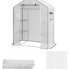 Outsunny Ersatzfolie weiß Kunststoff B/H/L: ca. 73x190x140 cm