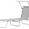 Outsunny Sonnenliege hellgrau Polyester B/H/L: ca. 58x36x187 cm Outsunny Sonnenliege hellgrau Polyester B/H/L: ca. 58x36x187 cm