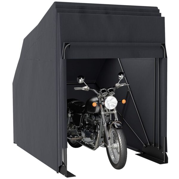 Outsunny Motorrad Abdeckplane Faltbar Outdoor Motorradabdeckung Wasserdicht Winterfest