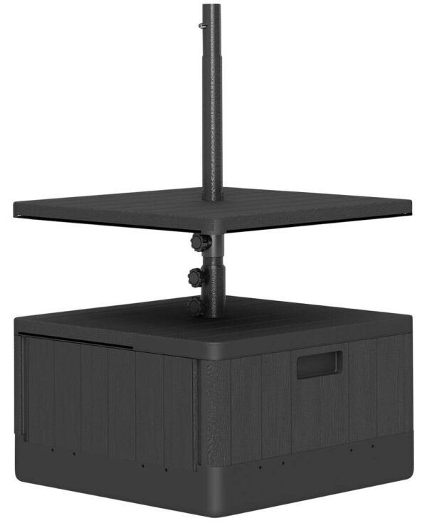 Outsunny Schirmständer schwarz Metall B/H/L: ca. 53x45x53 cm Outsunny Schirmständer schwarz Metall B/H/L: ca. 53x45x53 cm