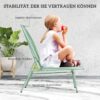 4255826847865-5 Outsunny Bistro – Set 3 – teilig aus Stahl Wetterfest Gartenmöbel Set Outdoor
