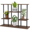 Outsunny Blumenständer braun Holz B/H/L: ca. 24x61,5x80 cm Outsunny Blumenständer braun Holz B/H/L: ca. 24x61,5x80 cm