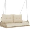 Outsunny Hollywoodschaukel natur Rattan B/H/L: ca. 66x44x115 cm Outsunny Hollywoodschaukel natur Rattan B/H/L: ca. 66x44x115 cm