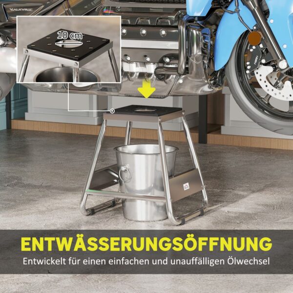 HOMCOM Motorrad Ständer, universal Motorrad Halterung bis 500 kg Grau