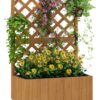 Outsunny Hochbeet Holzoptik Holz B/H/L: ca. 33x122x64 cm Outsunny Hochbeet Holzoptik Holz B/H/L: ca. 33x122x64 cm