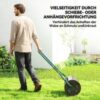 Outsunny Rasenwalze Gartenwalze befüllbar mit Wasser oder Sand, 50cm Breite Handwalze