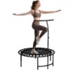 SPORTNOW Fitness Trampolin klappbar Ø102 cm Mini Trampoline mit Haltegriff