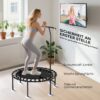 SPORTNOW Fitness Trampolin klappbar Ø102 cm Mini Trampoline mit Haltegriff