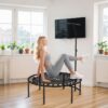 SPORTNOW Fitness Trampolin klappbar Ø102 cm Mini Trampoline mit Haltegriff