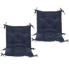 4255923100610-7 Outsunny 2er – Set Sitzkissen, 98 x 50 cm Stuhlkissen mit Bindebänder, Stoffbezug 8cm dick