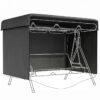 Outsunny Gartenmöbel-Abdeckung schwarz Kunststoff B/H/L: ca. 155x150x215 cm