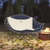 4255923108593-2 Outsunny Faltstuhl faltbar 2 Sitzer Campingstuhl mit Getränkehalter Tragetasche Outdoor
