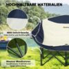 4255923108593-5 Outsunny Faltstuhl faltbar 2 Sitzer Campingstuhl mit Getränkehalter Tragetasche Outdoor