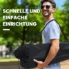 4255923108593-6 Outsunny Faltstuhl faltbar 2 Sitzer Campingstuhl mit Getränkehalter Tragetasche Outdoor