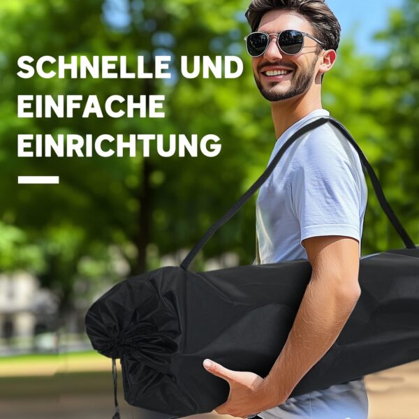 4255923108593-6 Outsunny Faltstuhl faltbar 2 Sitzer Campingstuhl mit Getränkehalter Tragetasche Outdoor