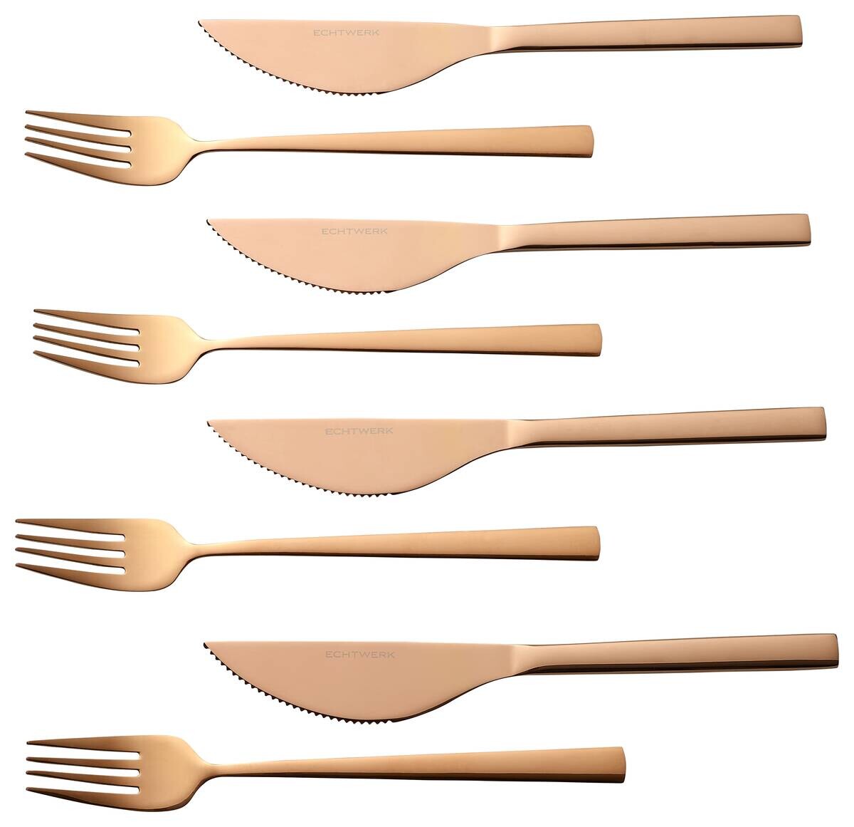 ECHTWERK Besteckset bronze Edelstahl 8 tlg.