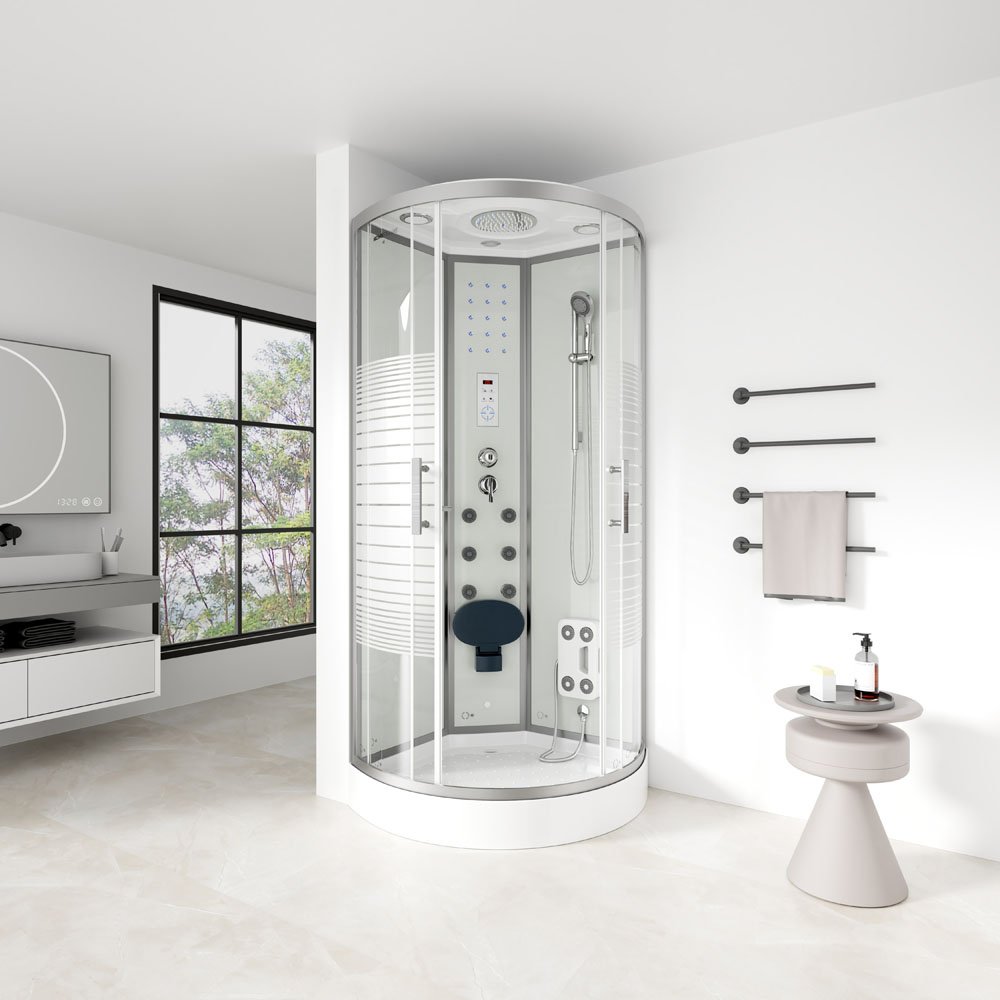 Home Deluxe Duschkabine WHITE PEARL – ca. 90 x 90 cm
