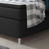 IHG Boxspringbett Miami 180x200 cm Kunstleder Schwarz