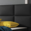 IHG Boxspringbett Miami 180x200 cm Kunstleder Schwarz