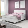 4260263718005-2 IHG Boxspringbett Madrid 180x200 cm Kunstleder Weiß