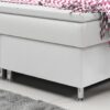 4260263718005-6 IHG Boxspringbett Madrid 180x200 cm Kunstleder Weiß
