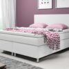 4260263718005-8 IHG Boxspringbett Madrid 180x200 cm Kunstleder Weiß