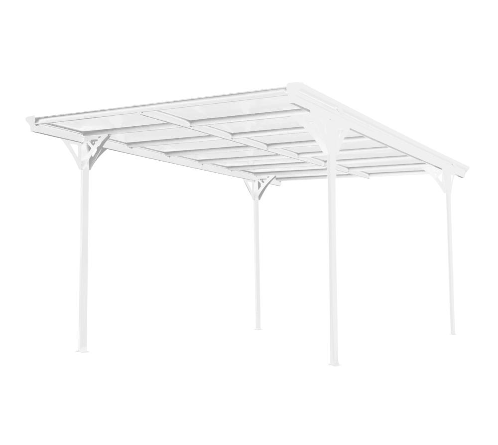 50NRTH Westmann Carport Flachdach 15 m² weiss