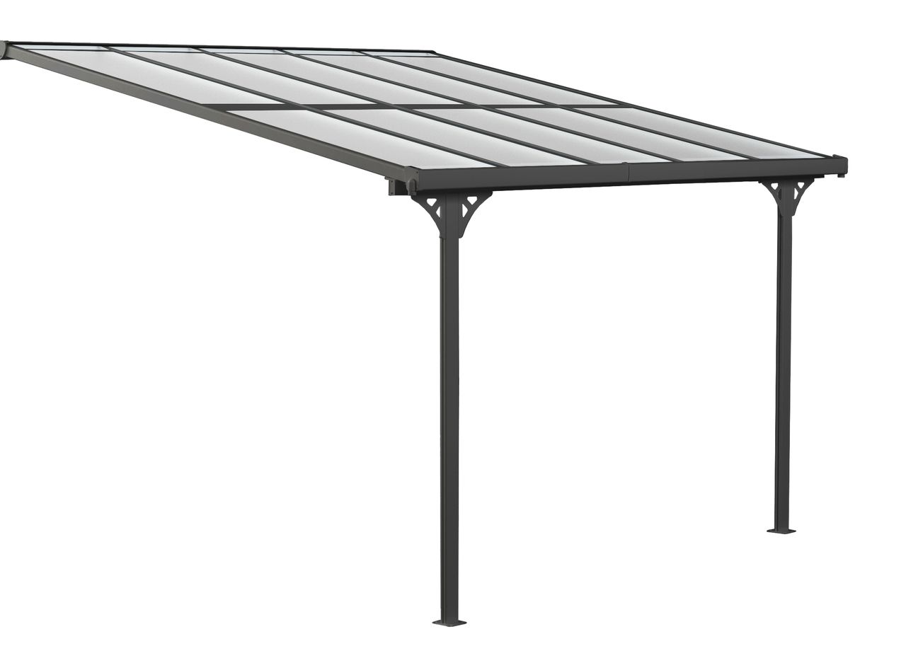 50NRTH Westmann Aluminium Terrassendach Bruce schwarz 313×300 cm