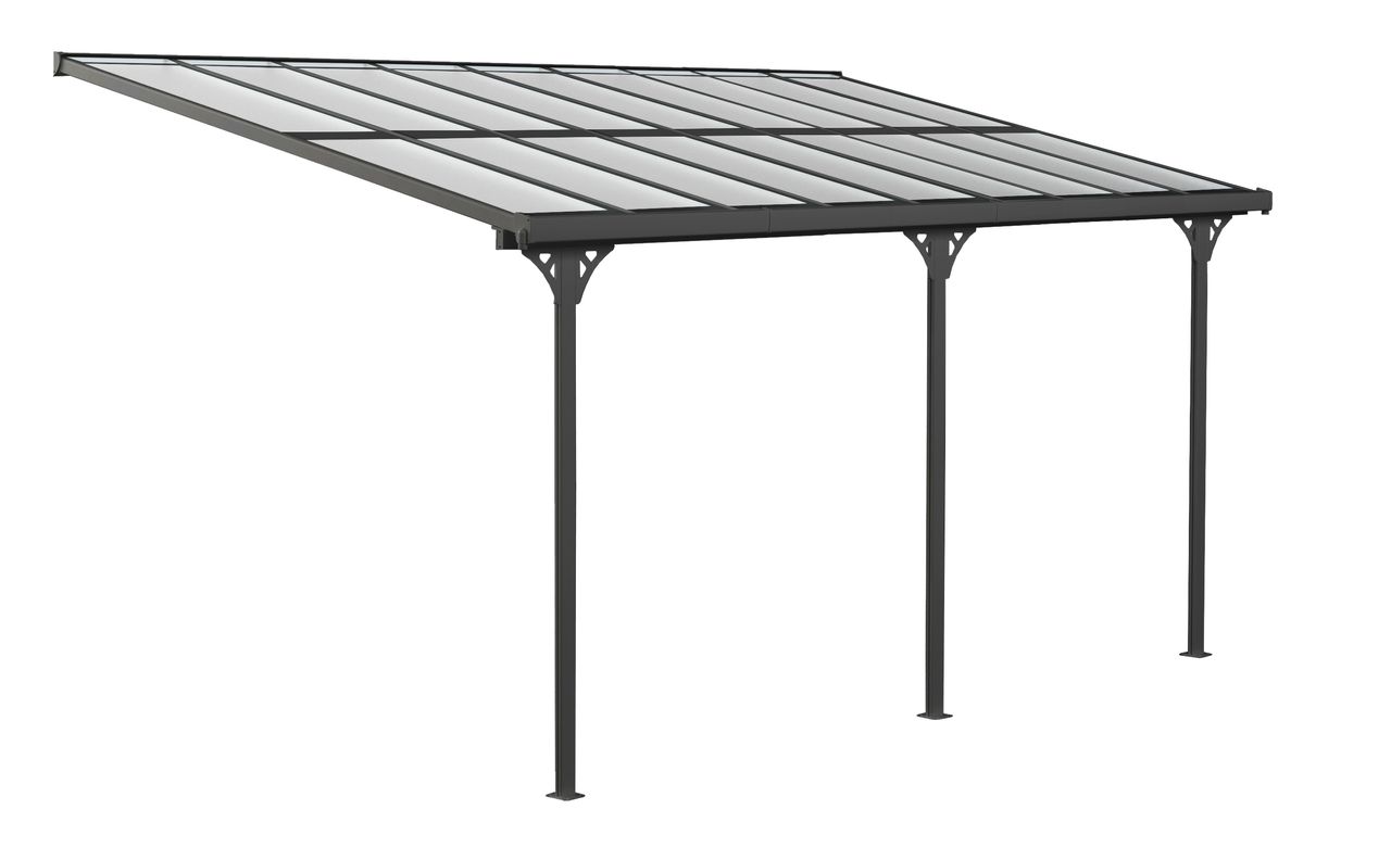 50NRTH Westmann Aluminium Terrassendach Bruce schwarz 566×300 cm