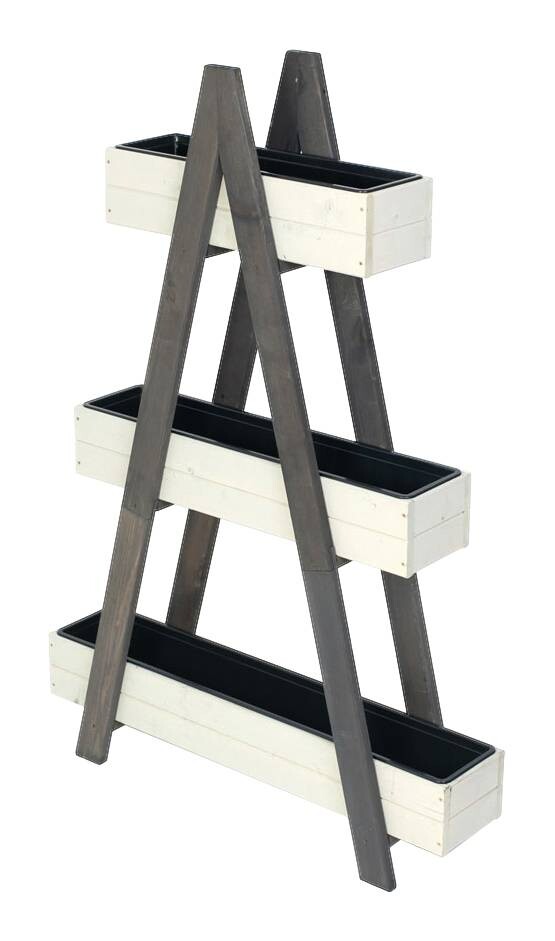 Westmann Hochbeet Ella grau Holz B/H/L: ca. 25x147x101 cm