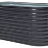 Westmann Hochbeet Oval anthrazit Metall B/H/L: ca. 80x82x160 cm