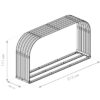 4260280775678-7 50NRTH Westmann Stahl Kaminholzregal, anthrazit, 46x212x111 cm
