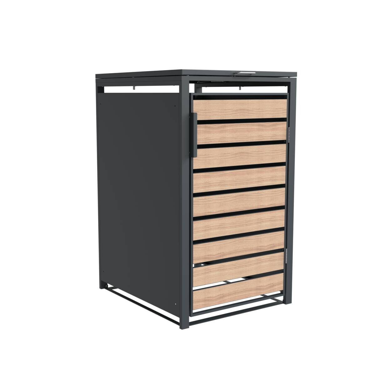 Westmann Mülltonnenbox Lacina braun B/H/L: ca. 68x116x80 cm