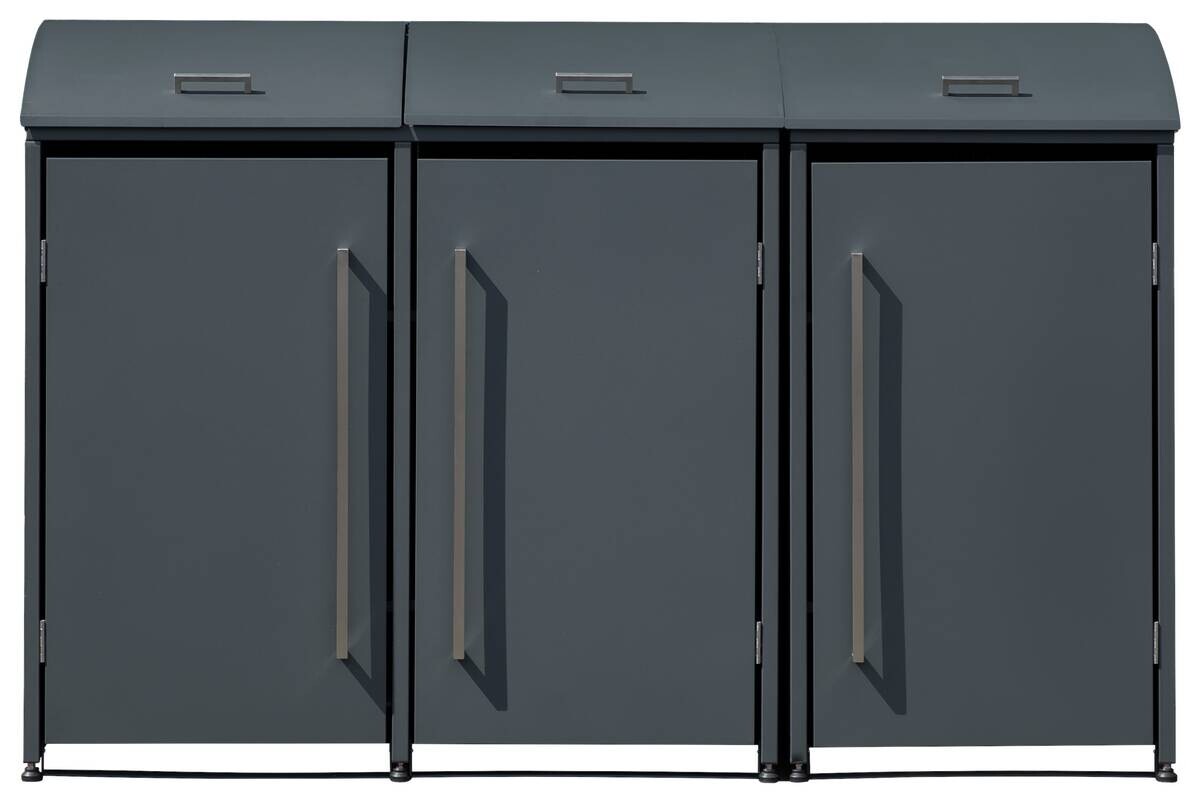 Westmann Mülltonnenbox Moderna anthrazit B/H/L: ca. 211x135x83 cm