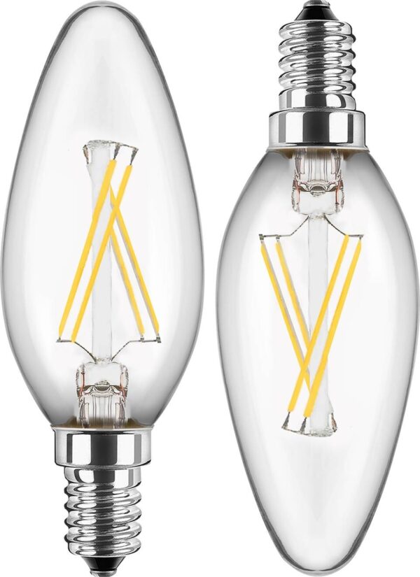 Blulaxa LED-Leuchtmittel Kerzenlampe Filamentlampe 49060 2er Pack E14 Blulaxa LED-Leuchtmittel Kerzenlampe Filamentlampe 49060 2er Pack E14