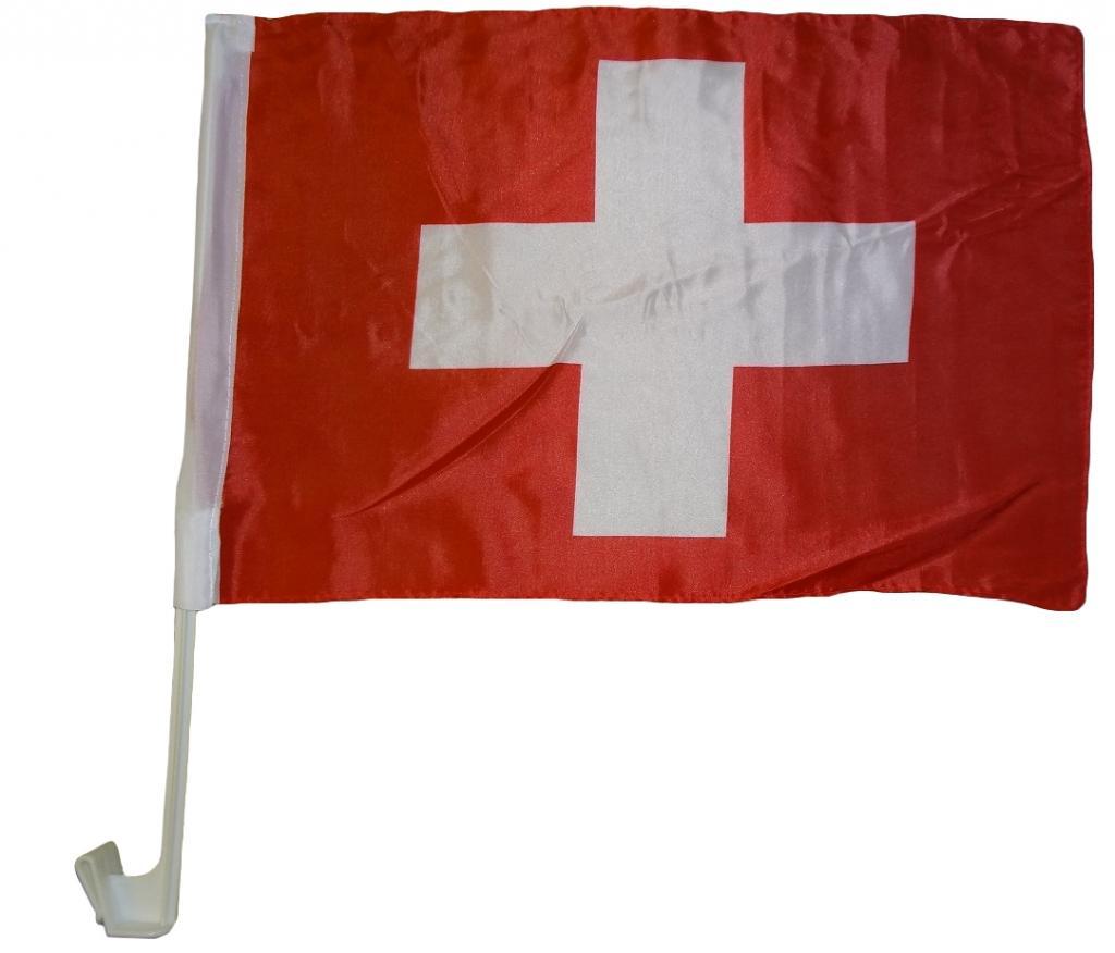 Trends4cents Autoflagge Schweiz 30 x 40 cm