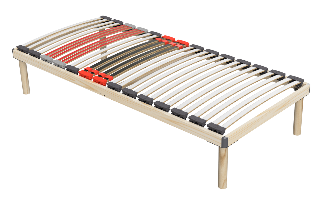 Coemo Hochwertiges Bettgestell mit Lattenrost DORADO 90 x 200 cm Massivholz Buche