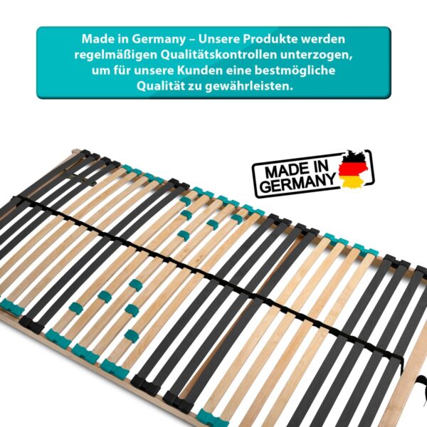 Coemo 7 Zonen Lattenrost DRÖMSON 70 x 200 cm Kopfteil verstellbar
