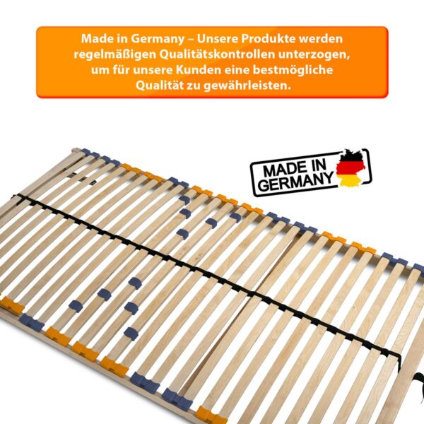 Coemo Lattenrost MULTIRA 28 Federleisten Kopfteil verstellbar 100 x 200 cm