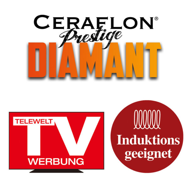 Ceraflon Prestige Diamant Antihaft XXL Aluguss – Pfanne, ca. Ø 28 cm – Blau