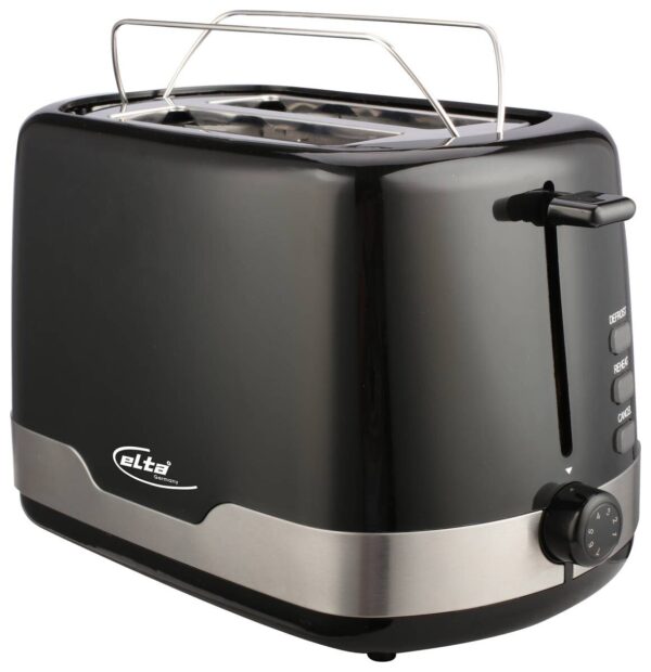 Elta Toaster ETO-850.15 schwarz silber Kunststoff Metall