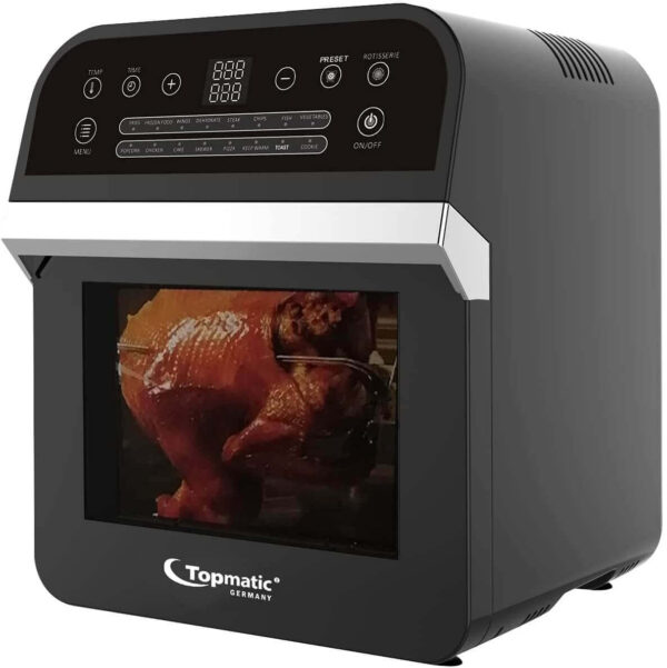 Topmatic XXL Heißluftfritteuse 12L schwarz DAF – 1600.12LB 1600W
