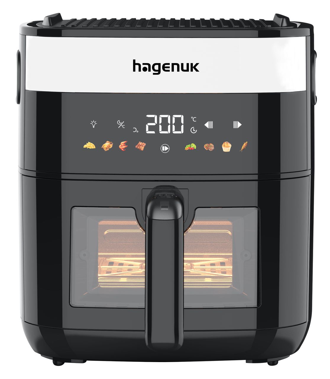 Hagenuk 2 in 1 Heißluftfritteuse & Grill 8001223