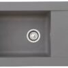 Respekta Einbauspüle Denver 86 x 50 G Beton grau Mineralite B/H/T: ca. 86x20x50 cm